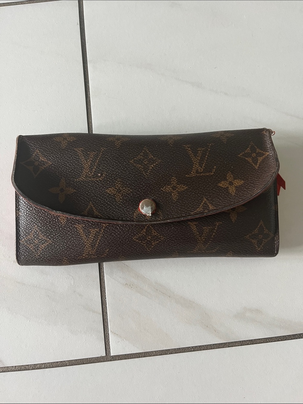 Louis Vuitton Monogram Canvas Continental Wallet in Dark Brown 100% authentic